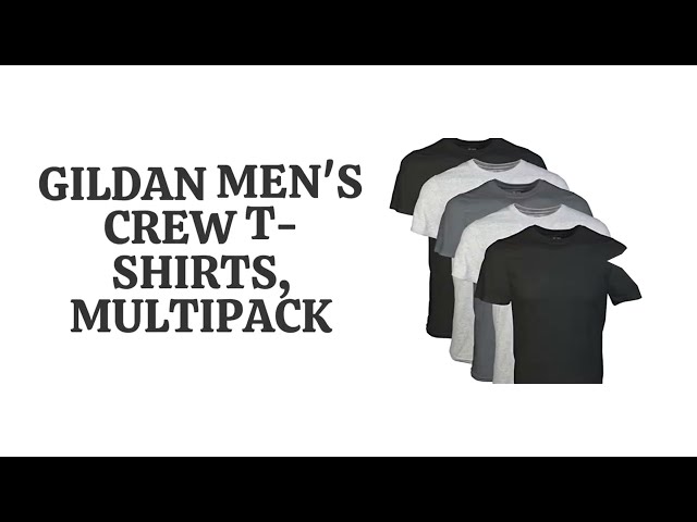 Vídeo relacionado con Gildan G1103 - Camiseta para Hombre con Cuello de Pico, Paquete múltiple, Negro/Gris Deportivo/Carbón (Pack de 5), Small
