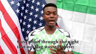 OBIDI SINGS UNITED STATE OF AMERICA ANTHEM (THE STAR SPANGLED BANNER ) IN NIGERIAN STYLE ..