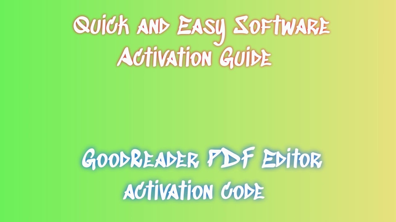 GoodReader PDF Editor Setup Guide: Step-by-Step Instructions