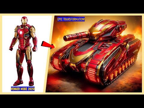 AVENGERS HEROES TRANSFORM INTO TANK VENGERS – EPIC CHARACTER MARVEL & DC EVOLUTION 2025 ⚡