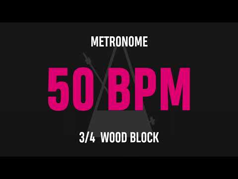 50 BPM 3/4 - Best Metronome (Sound : Wood block)
