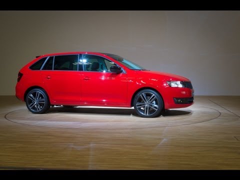 2013 Skoda Rapid Spaceback Exclusive mit Style Paket in rot - Preview, 360°, Vorstellung