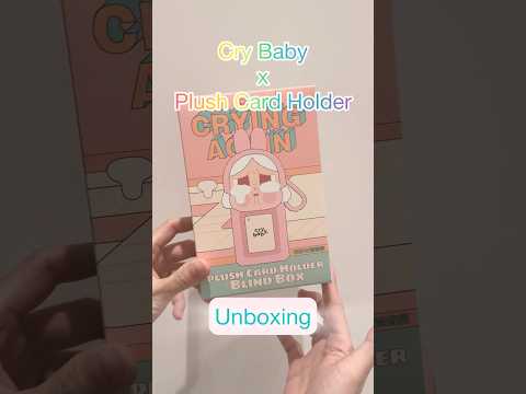 Unboxing Crybaby plush card holder blind box Cry again?! 😭 #popmart #unboxing #blindbox #crybaby