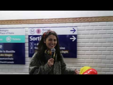 JaNina Impro BASTILLE SAX avec Pavel DamDam Paname