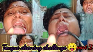 #Indian Housewife #Tongue cleaning challenge 😛�