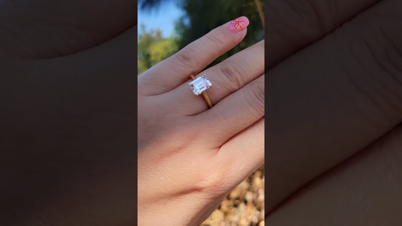 Emerald Cut Solitaire Ring