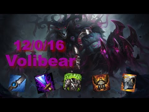 Volibear vs Graves (Jungle) |  KDA 12/0/16 Challenger, Patch 10.12