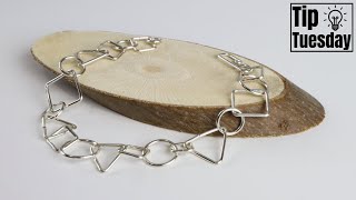 Square & Triangle Jump Rings Wire Bracelet Tip Tuesday Tutorial