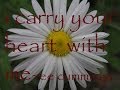 I Carry Your Heart With Me by EE Cummings (read ...