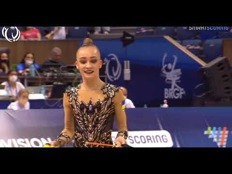 Khrystyna Pohranychna Ribbon Qualification 21.900 - European Championships Varna 2021