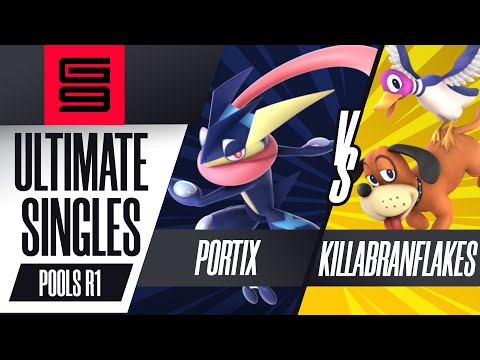 Portix (Greninja) vs KillaBranFlakes (Duck Hunt) - Ultimate Singles Pools Winners QF  - Genesis 9
