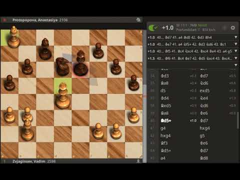 Slawische Verteidigung   Stille Spannung   Zvjaginsev Vadim vs Protopopova Anastasiya