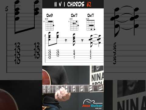 Jazz Guitar Chords - ii V I VI Progression Comping Example 2