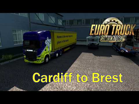 Euro Truck Simulator 2  - Cardiff (UK) to Brest (France)