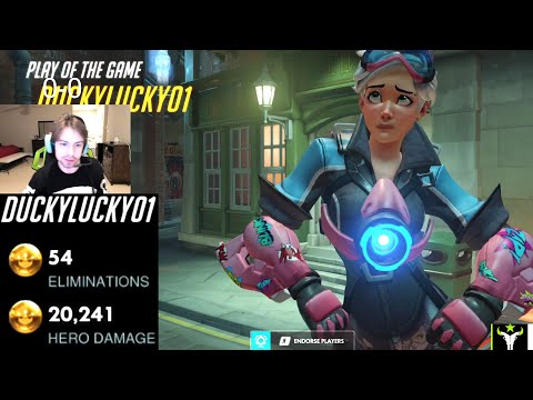 DANTEH TRACER GOD - 54 ELIMS! POTG! [ OVERWATCH SEASON 26 TOP 500 ]