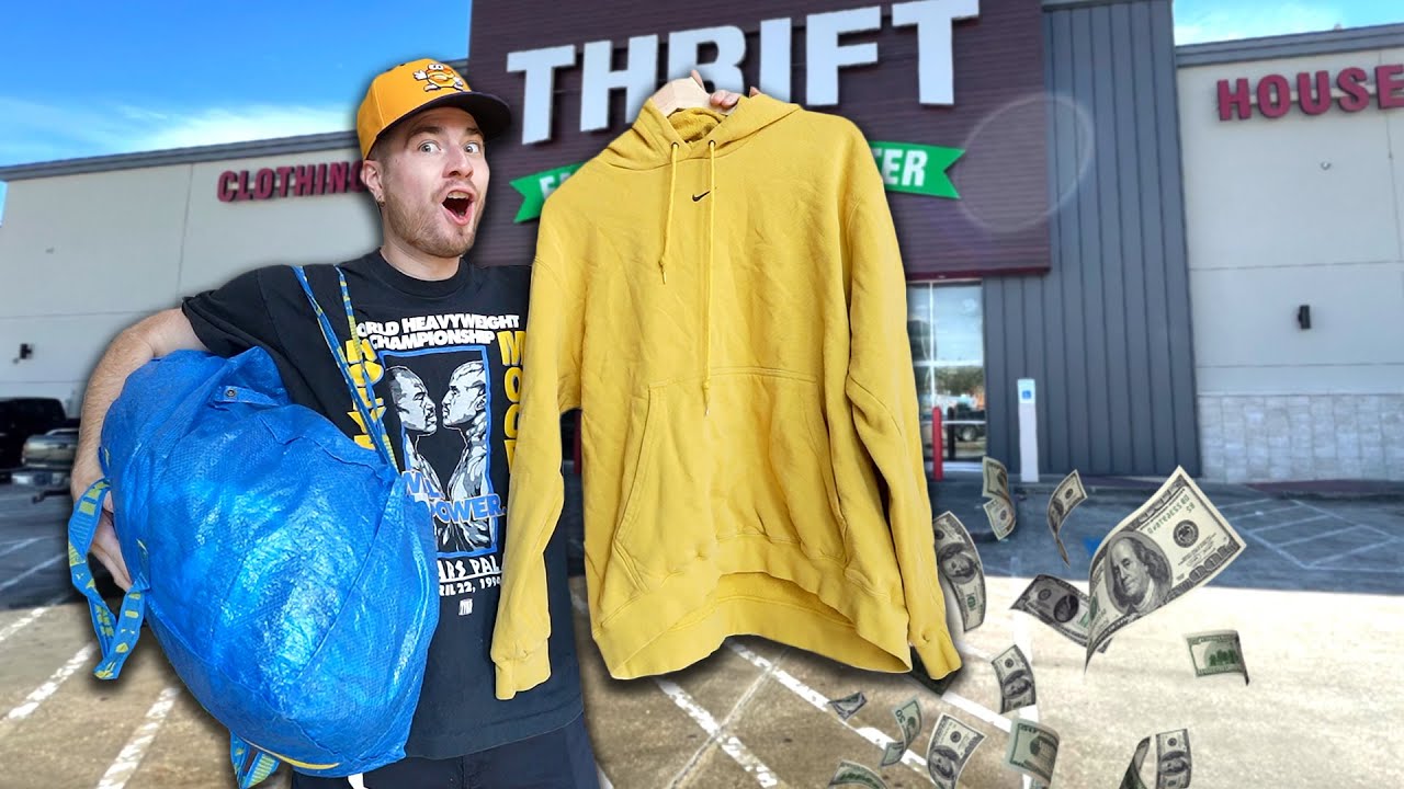 INSANE FINDS AT THE THRIFT STORE!! Vintage Nike, Carhartt, & More! Huge Haul!