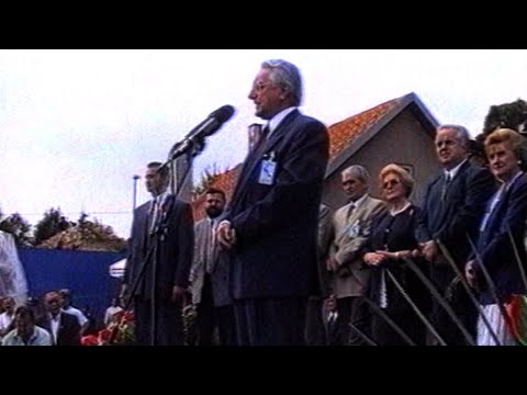 1995.08.26. - 9. gbr Vukovi - Dolazak predsjednika RH u Gospić