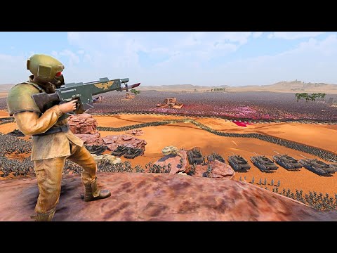 HUMANITY ARMY LAST STAND IN CANYON vs 3,000,000 ORCS - Ultimate Epic Battle Simulator 2