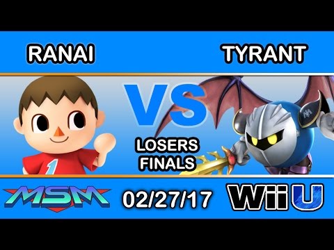 MSM 87 - Ranai (Villager) Vs. Tyrant (Meta Knight) Losers Finals - Smash Wii U