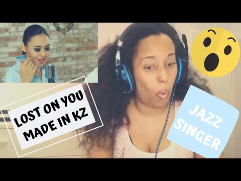 Jazz Singer FIRST TIME REACTS to L.P. - lost on you (dombyra cover by Made in KZ)
