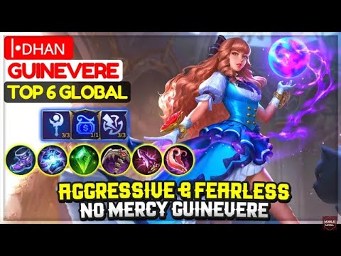 Aggressive and fearless no mercy Guinevere {Dhan} Top Global Guinevere Mobile legends bang bang