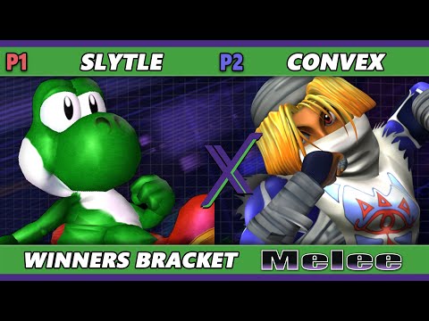 S@X 524 - Slytle (Yoshi) Vs. Convex (Sheik) Smash Melee - SSBM