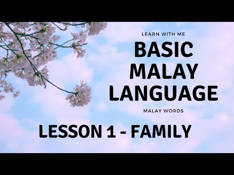 LEARN WITH ME: Lesson 1- Basic Malay language | Family - Keluarga
