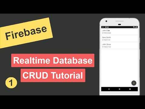 #1 Firebase Realtime Database Tutorial in Android Studio - Introduction