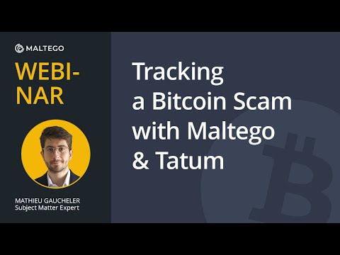 Tracking A Bitcoin Scam with Maltego & Tatum