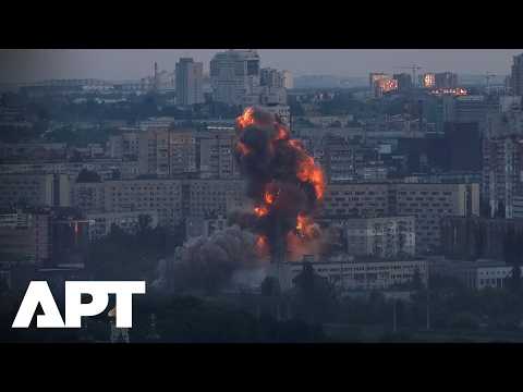 Russian Overnight Attack Engulfs Kyiv Sky With Fire And Explosions | APT