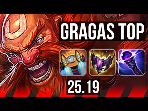 GRAGAS vs VOLIBEAR (TOP) | 7 solo kills, 11/2/9, 40k DMG, Legendary | EUW Master | 25.19