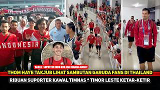 Download lagu TREATED LIKE ROYALTY! National Team fans escort the Garuda squad upon arrival in Thailand~Thom Ha... mp3