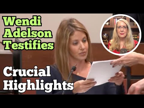 Highlights of Wendi Adelson's Testimony (Markel Murder/Charlie Adelson) - Lawyer LIVE