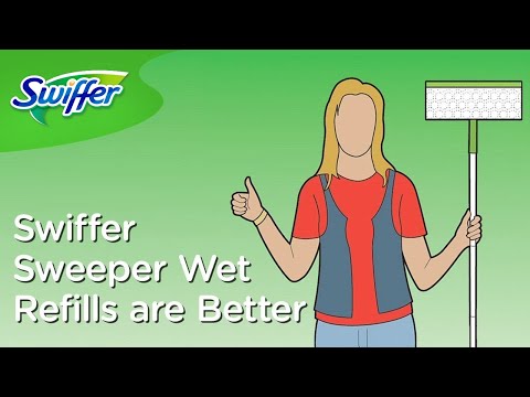 Swiffer Sweeper šlapios šluostės, papildymas 10vnt video