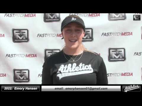 2022 Emory Hansen Athletic Catcher & First Base Softball Skills Video - Socal Athletics Briggs