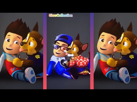 Paw Patrol- Ryder Paw Patrol And Paw Patrol Chase Transformation - Cartoon Glow Up