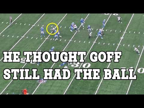 Jared Goff's Play Action Fake Worked A Little Too Well Here