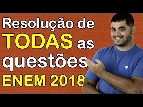 Playlist with ALL THE MATHEMATICS QUESTIONS FROM ENEM 2018