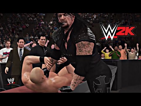 WWE2K16: (Showcase) The Undertaker vs. Stone Cold for the WWE Championship.