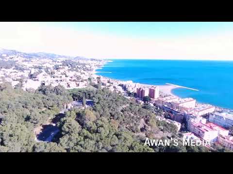 Exploring beauty of Malaga beach Spain drone view by awan's media.