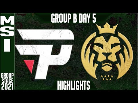 PNG vs MAD Highlights | MSI 2021 Day 5 Group B | Pain Gaming vs MAD Lions