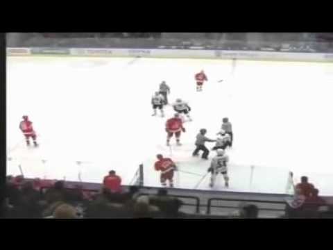 Russian KHL. Vitiaz vs. Avangard. The biggest fight in hockey history.avi