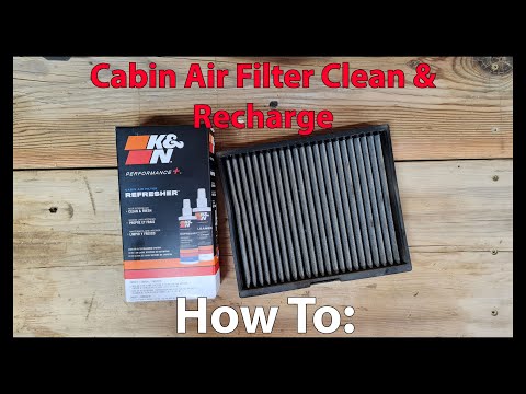 Clean and Recharge K&N Cabin air filter