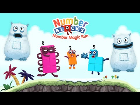 Numberblocks 2,5,8 Number Magic Run - Meet the Numbers Two, Five, Eight | CBeebies Go Explore Game