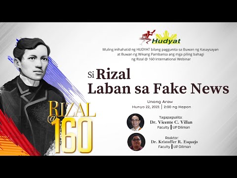 Si Rizal Laban sa Fake News by Dr. Vicente Villan