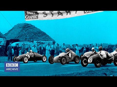 1948: GOODWOOD MOTOR CIRCUIT's First Race | Newsreel | Classic BBC Sport | BBC Archive