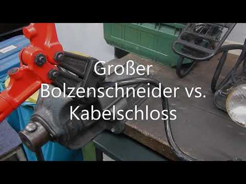 Bolzenschneider vs.  Kabelschloss