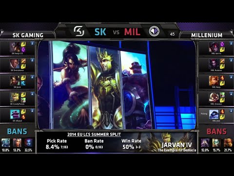 SK Gaming vs Millenium | S4 EU LCS Summer 2014 Week 9 Day 1 | SK vs MIL W9D1 G4
