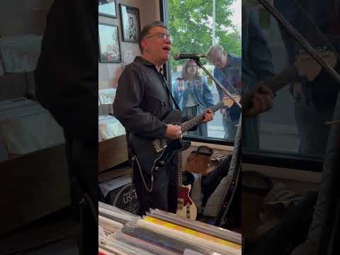 Fred Armisen at Run Out Groove Records, Burbank Train In Vain  The Clash