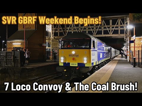 7 Loco Convoy at Kidderminster! | SVR GBRf Weekend ARRIVALS + BLS ‘The Coal Brush’ Railtour 